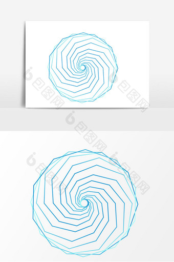 科技螺旋丸矢量素材图片