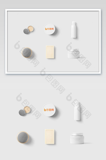 瓶子罐子化妆品样机图片