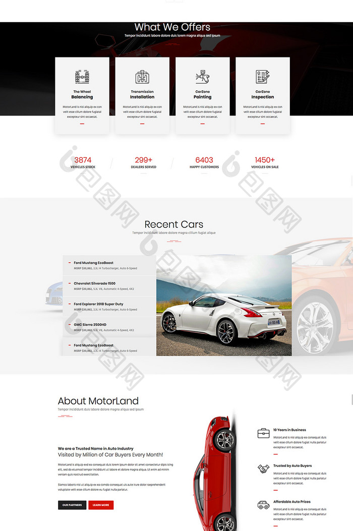 黑红高端汽车配件商务全套网站模板源代码