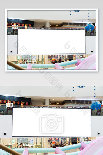 大型商场海报展示空白广告图购物中心图片