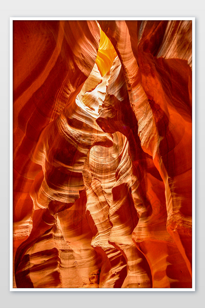 色彩鲜艳的羚羊谷平山湖大峡谷摄影图片