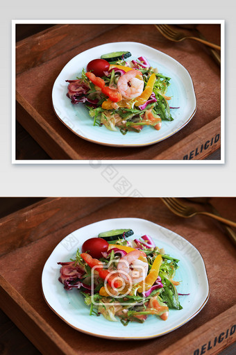 健康营养减肥餐蔬菜沙拉海报图片