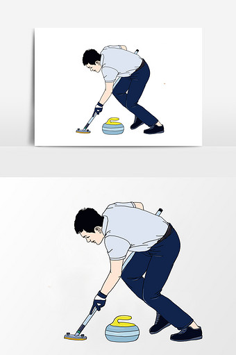 冰壶运动图片