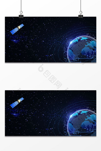 卫星科技导航定位背景图片
