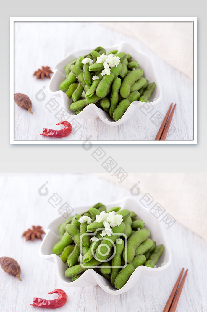 盐水毛豆夏季经典小食图片图片