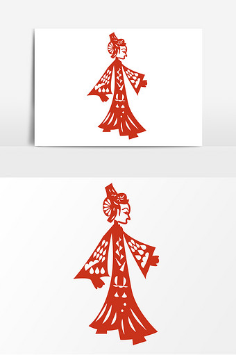 矢量传统皮影元素