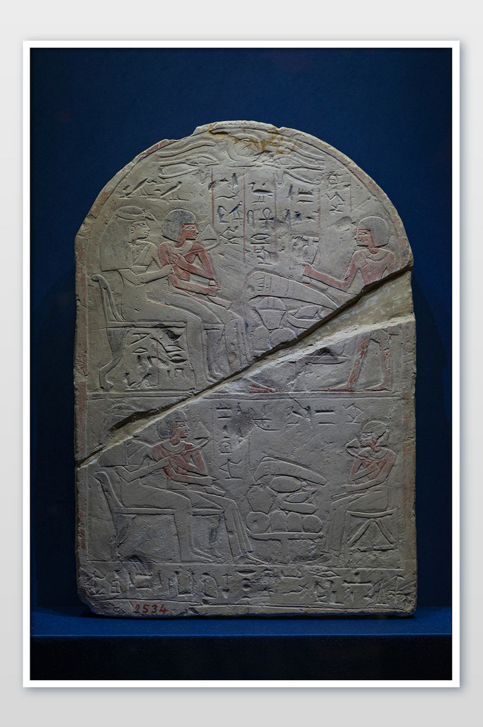 埃及神话石碑摄影图片