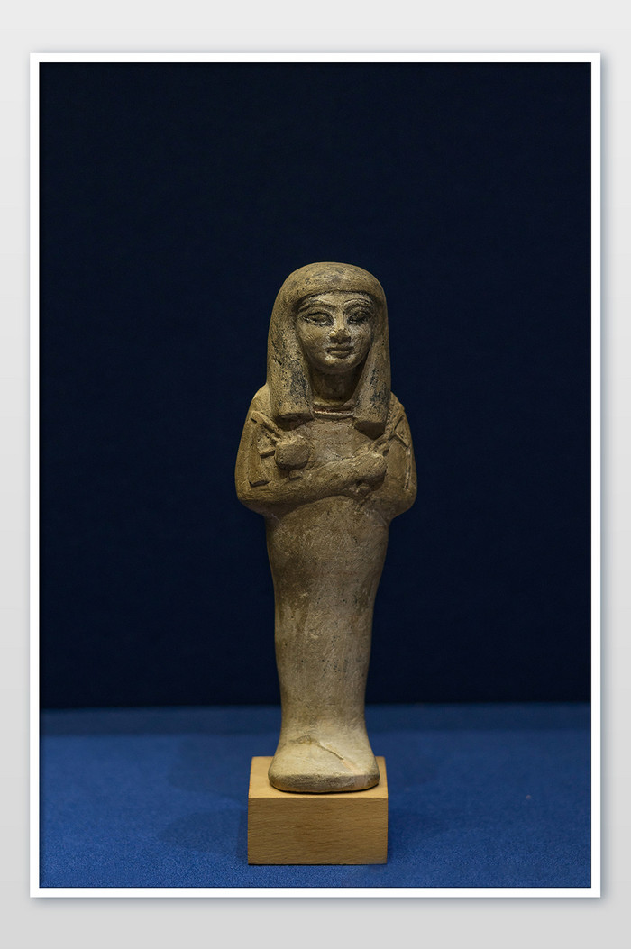 埃及彩绘巫沙布题陶俑图片