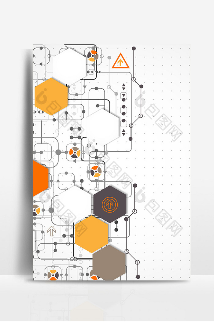 商务科技几何线条设计背景