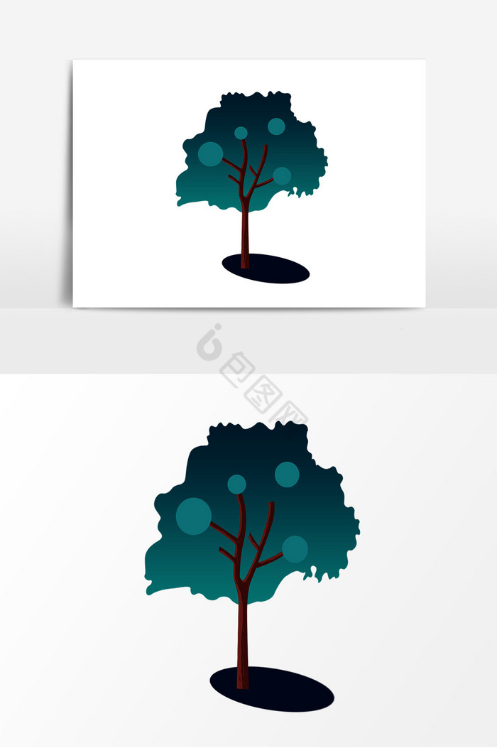 树木装饰图片