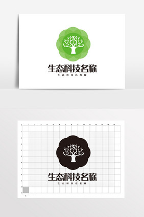 生物科技大树制药LOGO标志VI