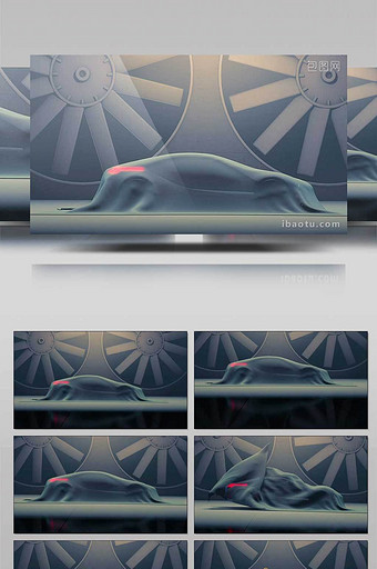 汽车揭幕特效车评栏目片头AE模板图片