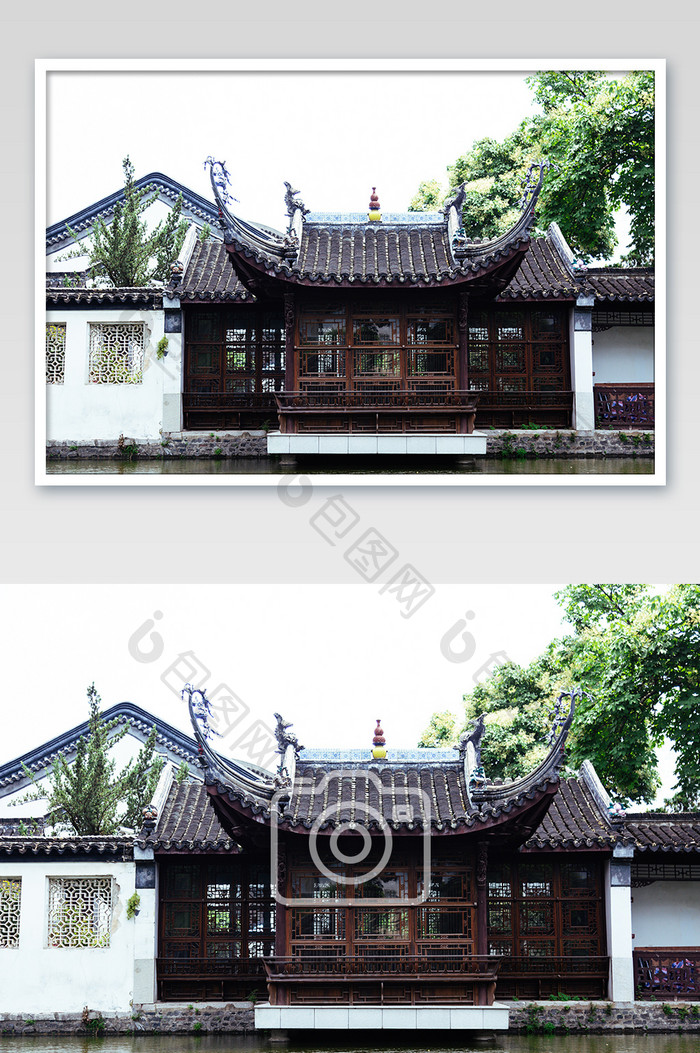 南京总统府古香古色古建筑高清摄影图
