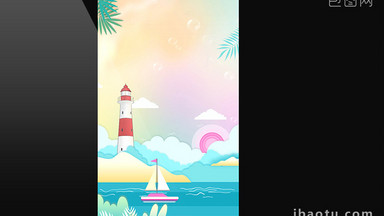 卡通场景动态背景