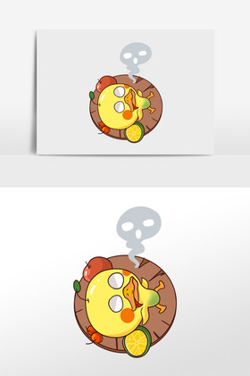 二次元表情包断气的大黄鸭