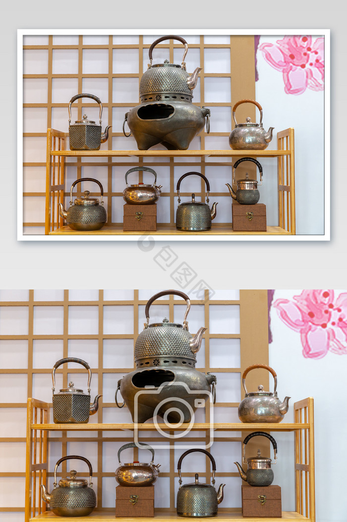 韩国茶具铁壶茶炉图片