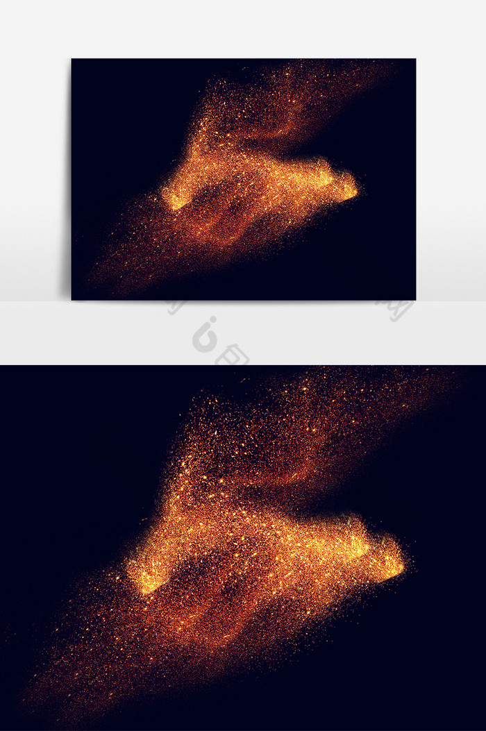 金色粉末火焰装饰图片图片