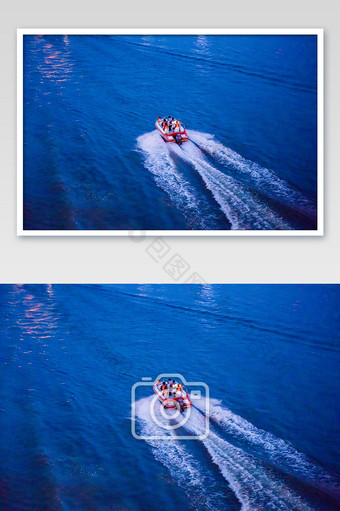 行驶中的游艇旅游暑假江水图片
