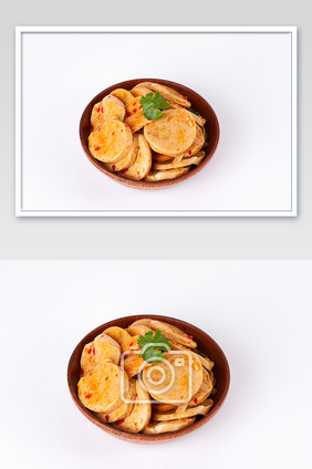 红油素鸡豆干凉菜素菜小菜美食摄影图片