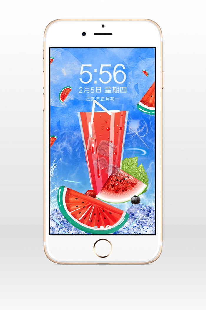 清新夏天冰爽手机壁纸图片