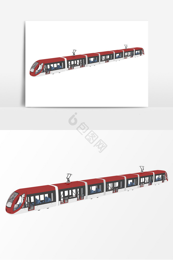 高铁轻轨火车模型图片
