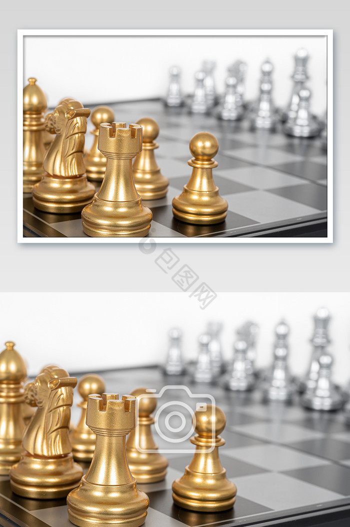 西洋棋棋盘上的棋子图片