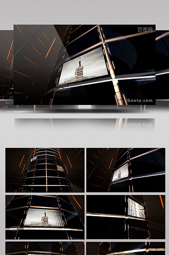三维楼塔展示效果AE模板图片