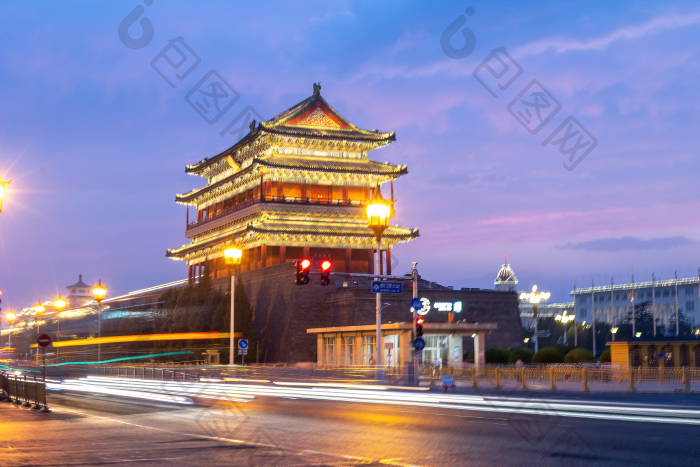 北京前门大街正阳门箭楼摄影图图片-包图网企业站