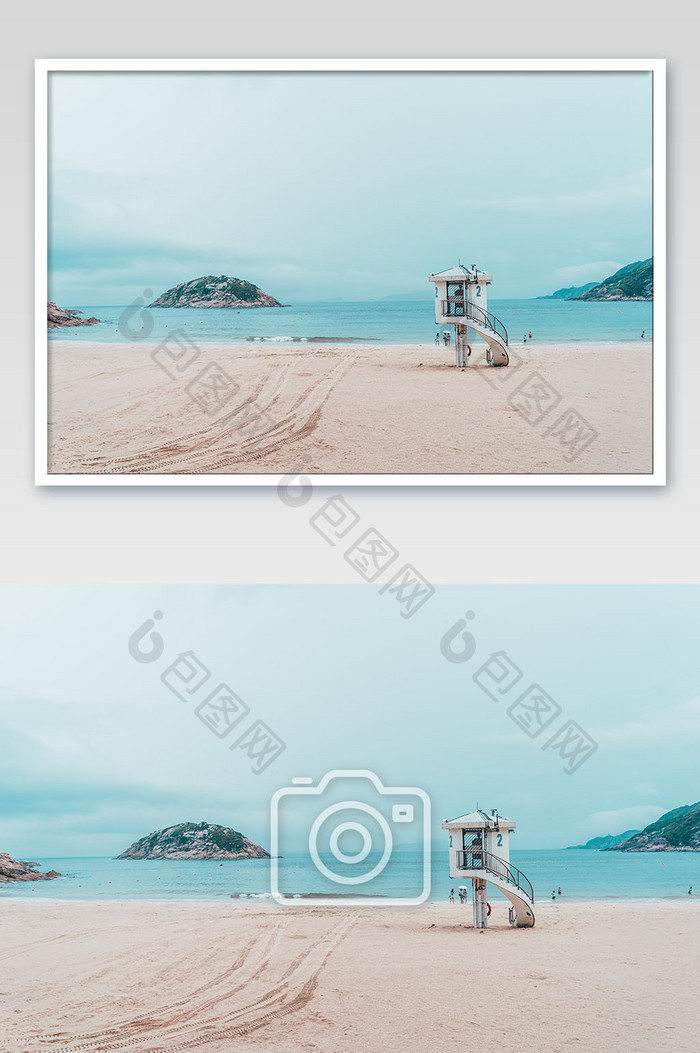 香港特别行政区 海滩 石澳 海边摄影图