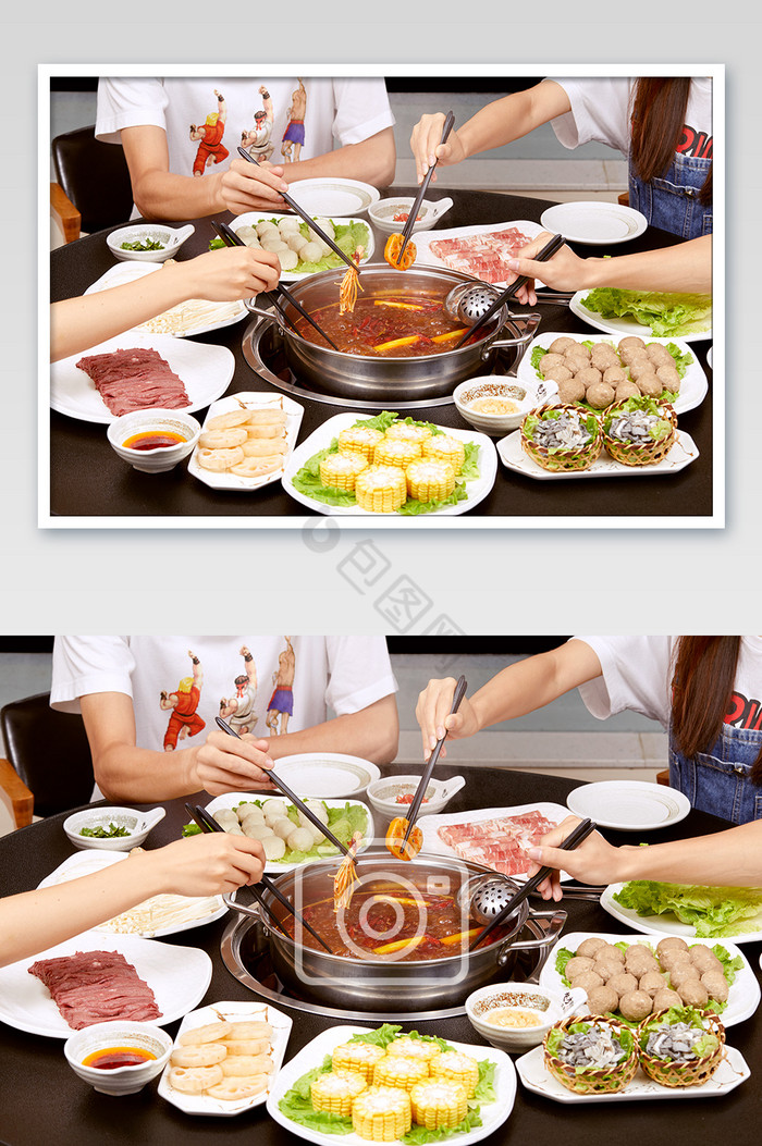 火锅中式餐饮食材重庆火锅海报图片