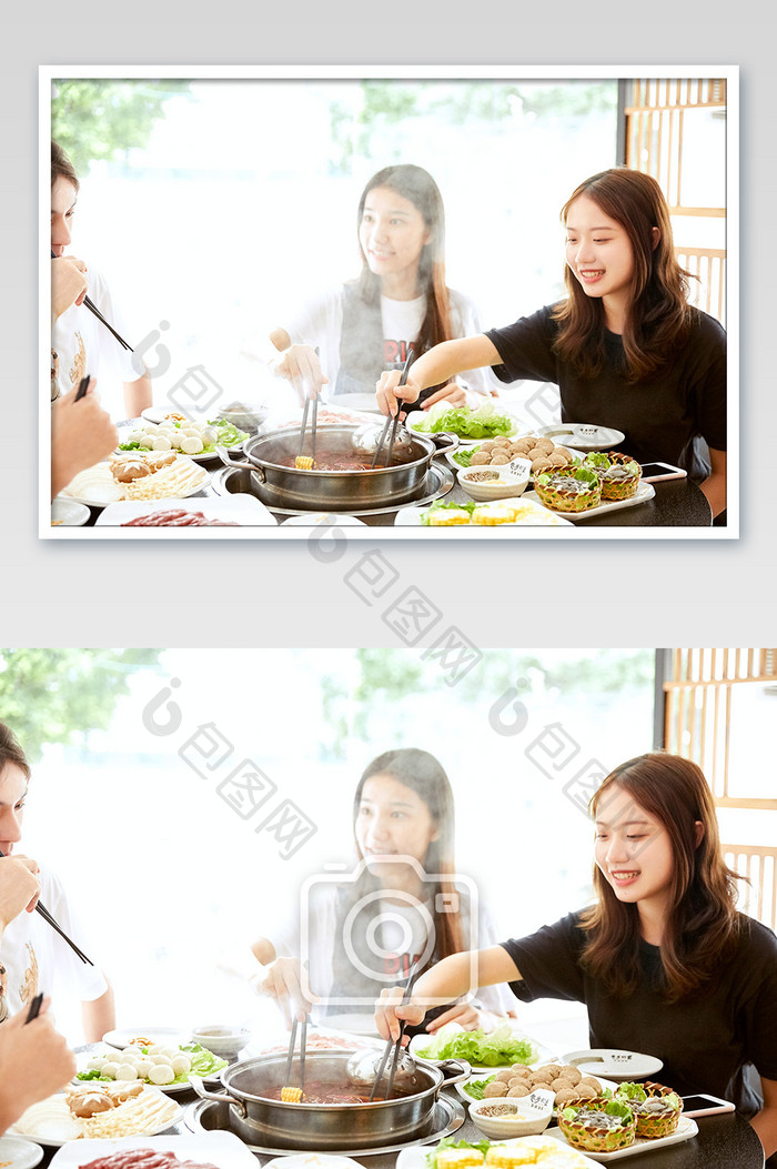 火锅中式餐饮聚餐涮火锅海报摄影图