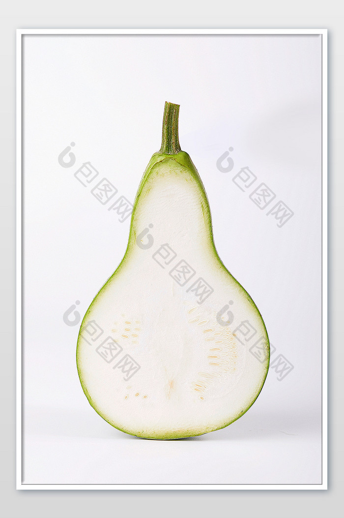 绿色葫芦青瓜健康蔬菜美味白底美食摄影图片