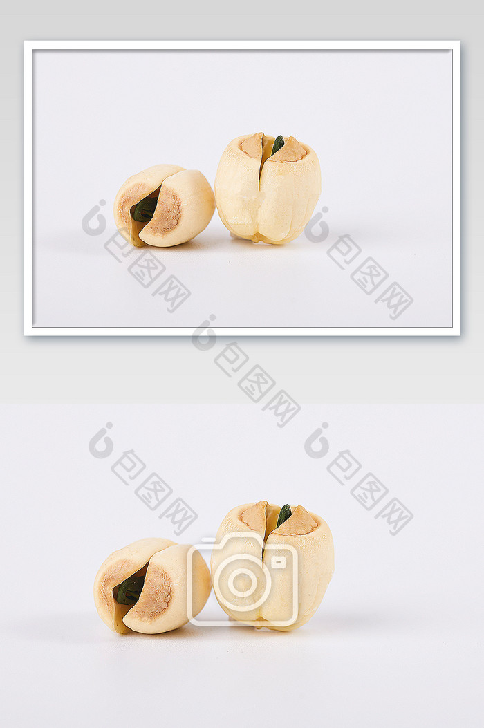 白色开心果榛子白果五谷杂粮健康美食摄影图