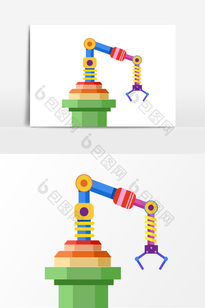 几何机械手抓臂摇臂装饰图片图片