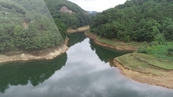 湖泊风景视频航拍