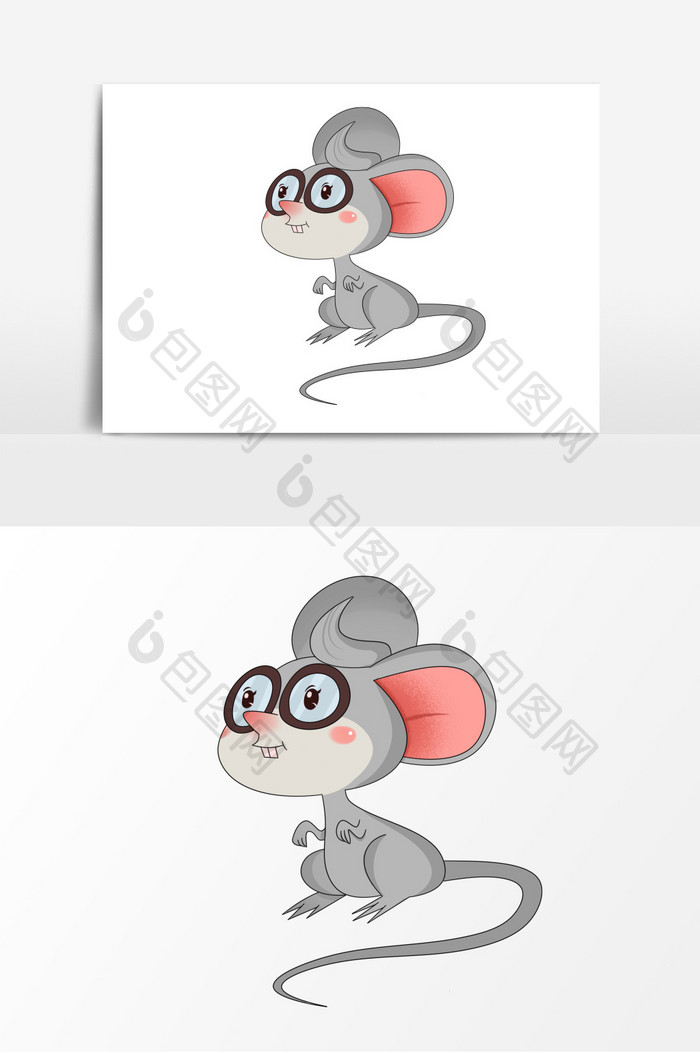 卡通可爱的鼠年形象老鼠