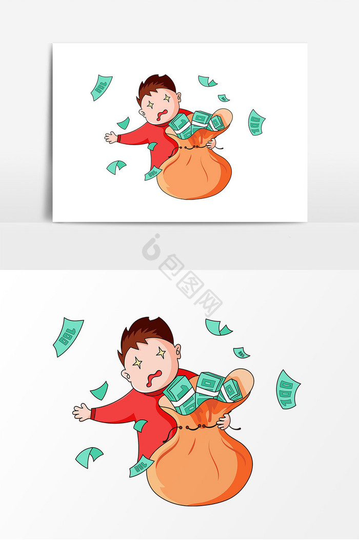撒钱图片-撒钱素材免费下载-包图网