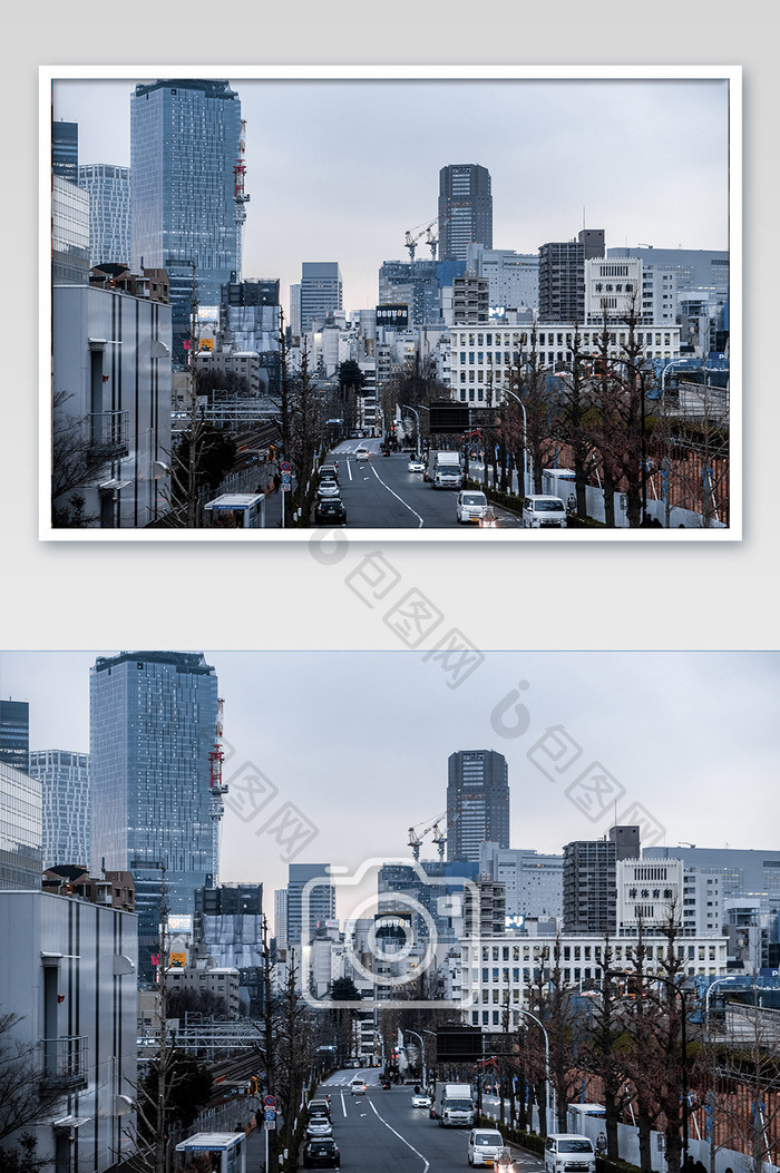 日本京都城市街道摄影图片