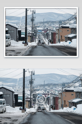 北海道札幌城市建筑街道摄影图片