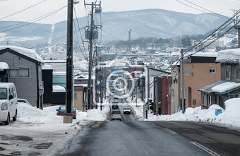 北海道札幌城市建筑街道摄影图片