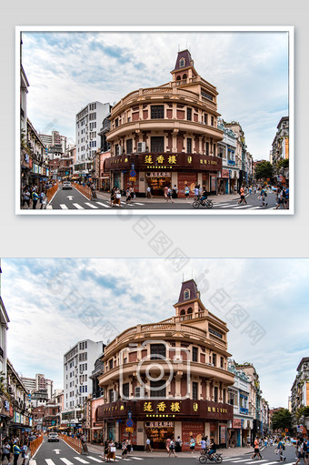 广州东山口老城区民国欧式建筑群摄影图片