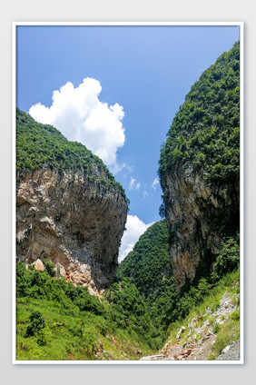 奇特山峰摄影图片