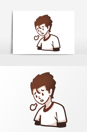 读书男孩扶额叹气女孩撑脸叹气的男人叹气的男人强迫症文艺蓝瘦香菇