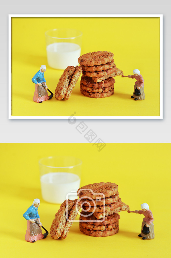 五谷杂粮纤维代餐麦麸饼干图片