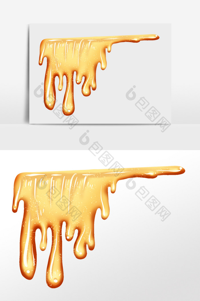黄色精油液体插画