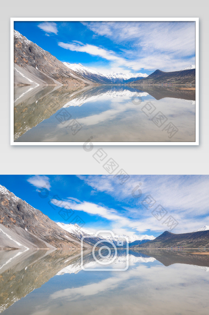 西藏来古冰川湖泊