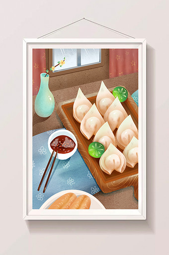 红油手抄馄饨中式早餐油泼辣子油条美食图片