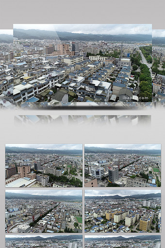 航拍城市建筑视频图片