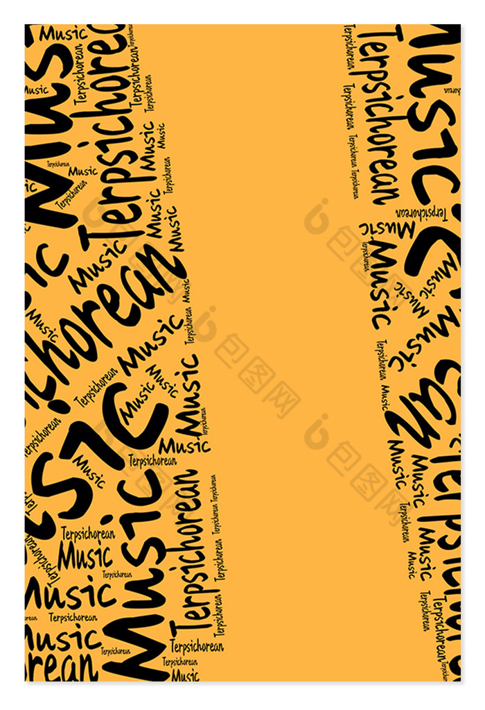 英文不规则拼接文字图片