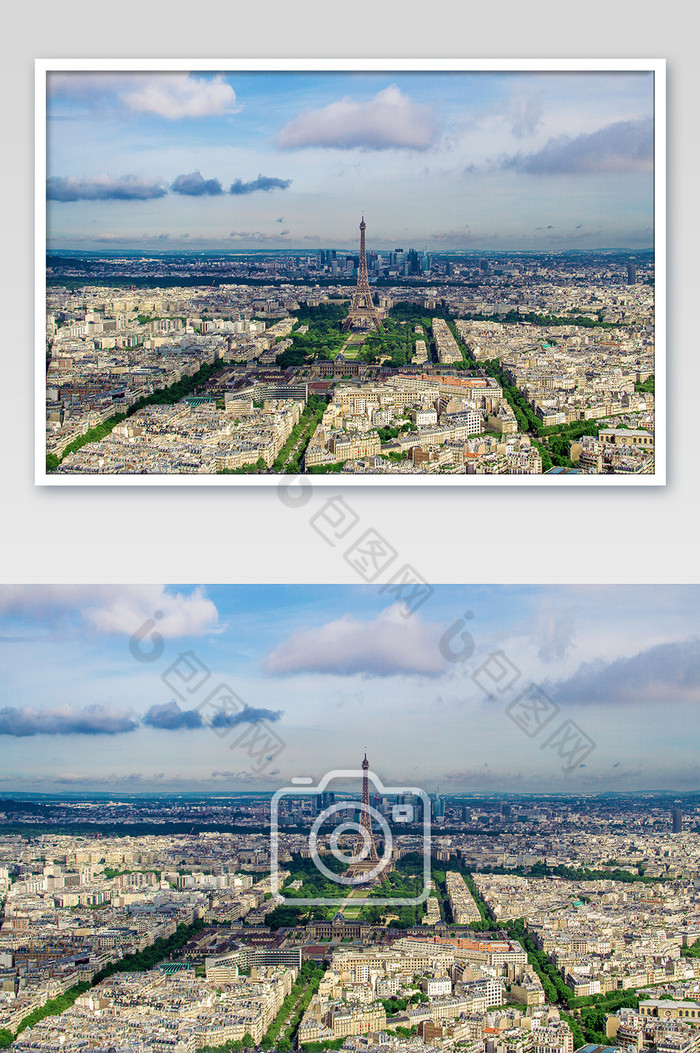 法国巴黎铁塔城市地标全景图图片图片